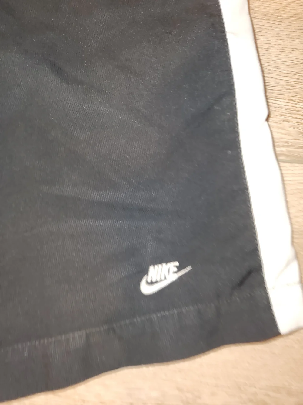 Nike Men's Black Shorts with White Side Stripe